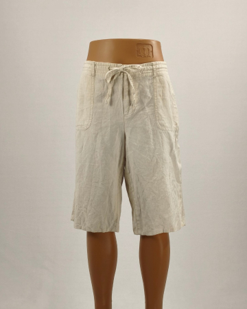 Pantaloni - Pantaloni scurți unisex Liz Claiborne 100% in bej natur