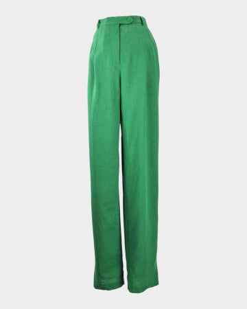 Pantaloni - Pantaloni-verzi-extra-lungi-Jay-Leslie-Caramia