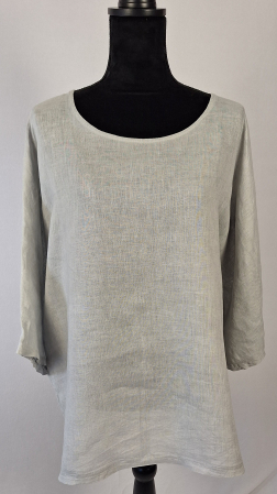 Bluze și cămăși - Bluză damă 100% in gri perlat Made in Italy XXL