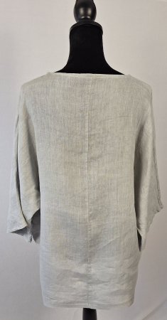 Bluză damă 100% in gri perlat Made in Italy XXL [1]