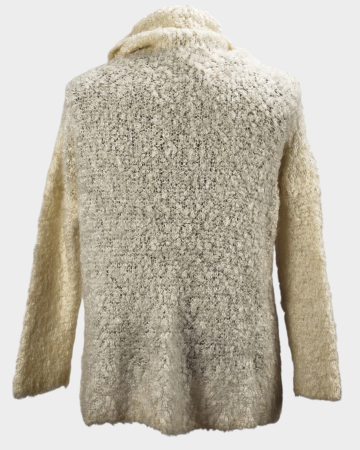 Pulover Ling Ling ivoire din blend de mohair, cu guler amplu, L–XL [2]