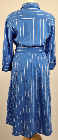 Rochie camasa Hermosa albastra cu dungi si cordon marime 38 [5]