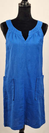 Rochii - Rochie Caroll Paris din 100% in albastru regal cu buzunare