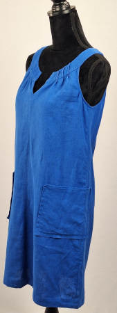 Rochie Caroll Paris din 100% in albastru regal cu buzunare [2]