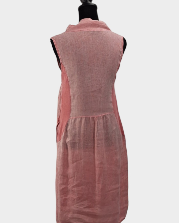 Rochie Made in Italy 100 in roz pudrat [3]