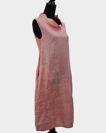 Rochie Made in Italy 100 in roz pudrat [4]