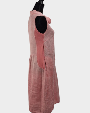 Rochie Made in Italy 100 in roz pudrat [2]