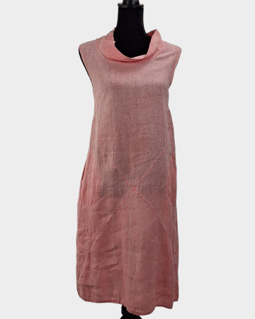 Rochii - Rochie Made in Italy 100 in roz pudrat