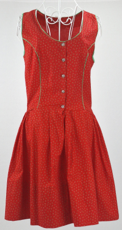 Rochii - Rochie-dirndl-vintage-100-bumbac-rosie-Caramia