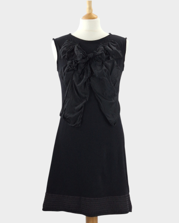 Rochii - Rochie MAX&Co. neagră cu fundă textilă supradimensionată