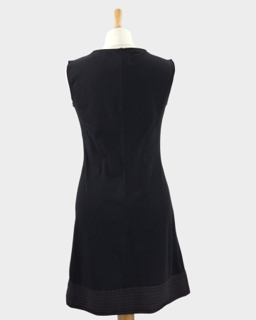 Rochie MAX&Co. neagră cu fundă textilă supradimensionată [3]