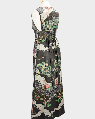 Rochie maxi premium Rasaleela 100% bumbac cu imprimeu floral artistic [7]