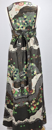 Rochie maxi premium Rasaleela 100% bumbac cu imprimeu floral artistic [4]