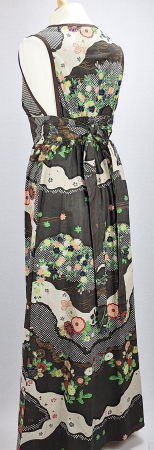 Rochie maxi premium Rasaleela 100% bumbac cu imprimeu floral artistic [5]