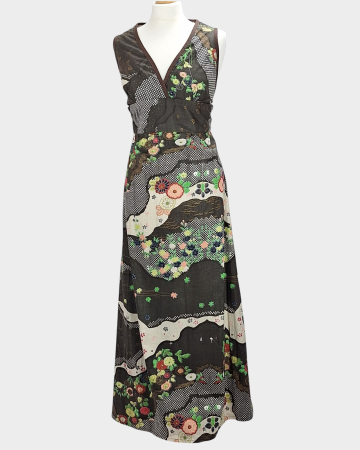 Femei - Rochie maxi premium Rasaleela 100% bumbac cu imprimeu floral artistic