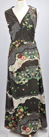 Rochii - Rochie maxi premium Rasaleela 100% bumbac cu imprimeu floral artistic