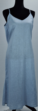 Rochie maxi Woman bleu din 100% in cu bretele reglabile mărime M [3]