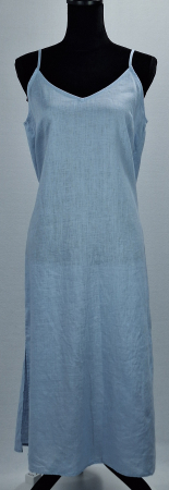 Femei - Rochie maxi Woman bleu din 100% in cu bretele reglabile mărime M