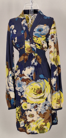 Rochii - Rochie Next florală 100% vâscoză cu cordon mărimea S Caramia