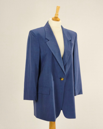 Sacou-Marella-by-Max-Mara-matase-cupro-albastru-Made-in-Italy-Caramia [3]