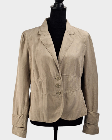 Sacouri - Sacou Yessica Pure 100% bumbac beige natural | Caramia