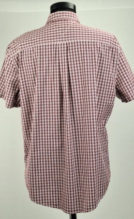 Cămașă Tommy Hilfiger Classic Fit 100% bumbac în carouri bordo, alb și gri [3]