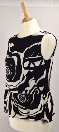 Top Luisa Spagnoli din vascoză cu imprimeu floral abstract | Caramia [1]