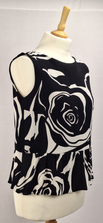 Top Luisa Spagnoli din vascoză cu imprimeu floral abstract | Caramia [2]