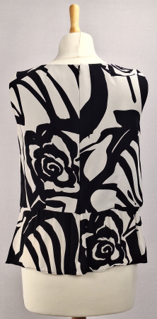 Top Luisa Spagnoli din vascoză cu imprimeu floral abstract | Caramia [3]