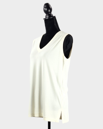 Top Marella Tricot by Max Mara crem din blend de rayon [1]