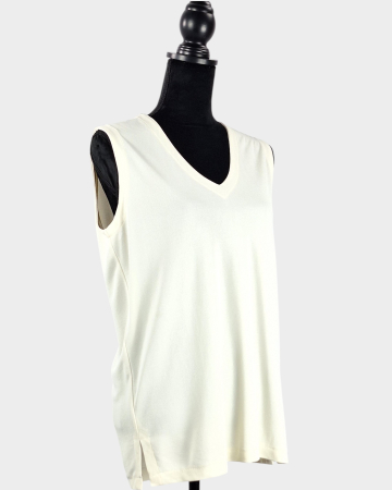 Top Marella Tricot by Max Mara crem din blend de rayon [3]