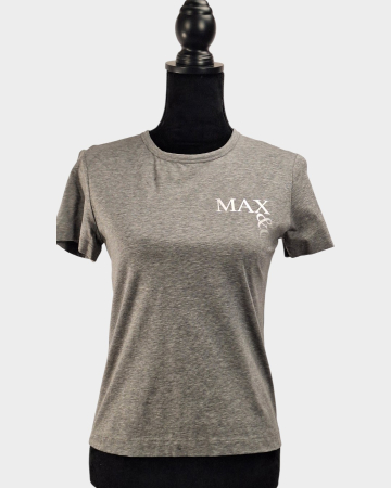 Tricouri - Tricou MAX&Co. gri melanj din bumbac elastic | Caramia