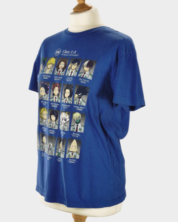 Tricou My Hero Academia Class 1-A albastru bumbac S [3]