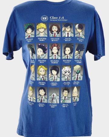 Tricou My Hero Academia Class 1-A albastru bumbac S [1]