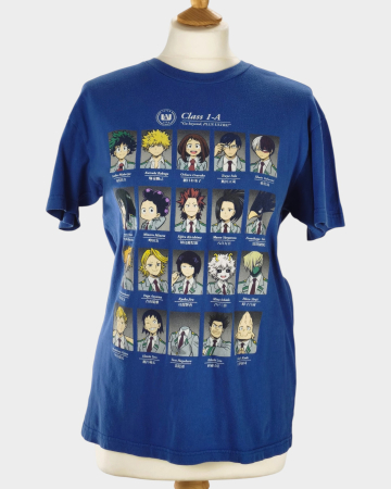 Anime și manga - Tricou My Hero Academia Class 1-A albastru bumbac S