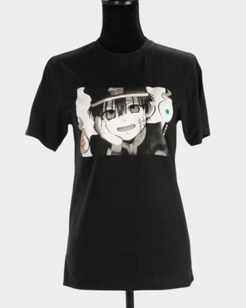 Anime și manga - Tricou negru 100% bumbac Hanako-kun imprimeu manga