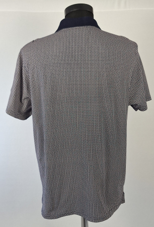 Tricou polo Rick Armand din bumbac 100% bleumarin – etichetă XL [3]