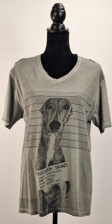 Tricouri - Tricou Trussardi Jeans Greyhound gri melanj | Caramia