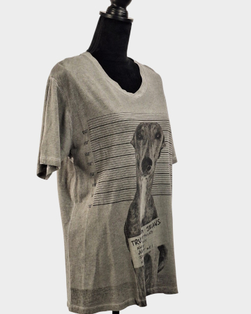 Tricou Trussardi Jeans Greyhound gri melanj | Caramia [5]