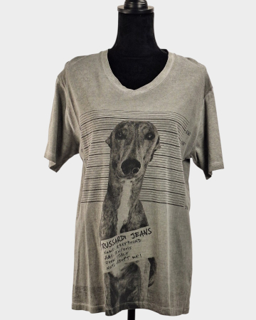 Tricou Trussardi Jeans Greyhound gri melanj | Caramia [1]