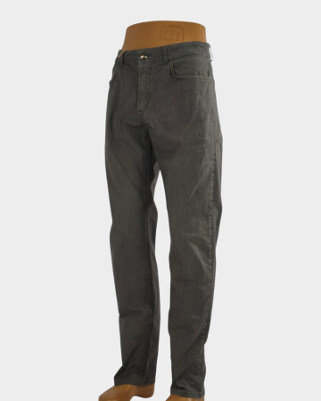 Blugi bărbați - Blugi Trussardi Jeans gri cu crac îngustat M–L etichetă 50