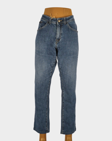 Blugi - Jeans Trussardi Jeans albaștri unisex, croială dreaptă, XL femei / L bărbați