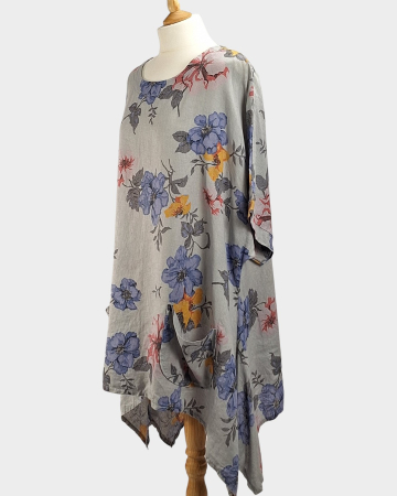 tunica-puro-lino-in-floral-gri-deschis-caramia [1]
