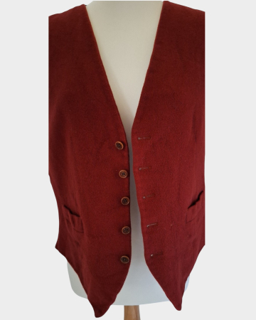 Vesta Austin Reed lana casmir burgundy 42R Made in England [1]