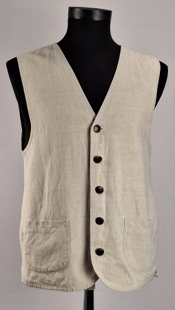 Veste - Vesta barbateasca din in Casa Moda bej natural marime M-L