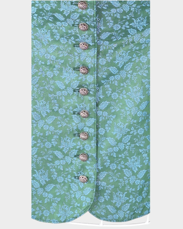 Vestă Ottsedank 100% bumbac cu imprimeu floral și nasturi metalici [1]