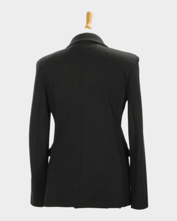 Sacou Weekend Max Mara negru din blend de vâscoză cu umeri structurați S–M [2]