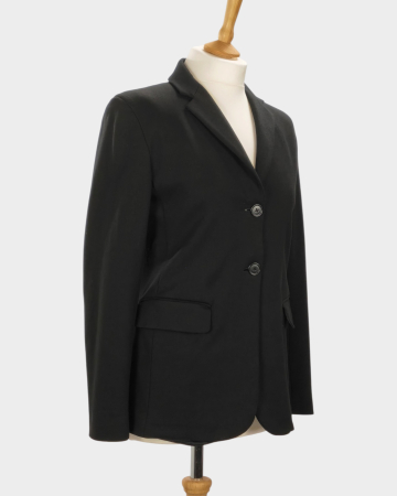 Sacou Weekend Max Mara negru din blend de vâscoză cu umeri structurați S–M [3]