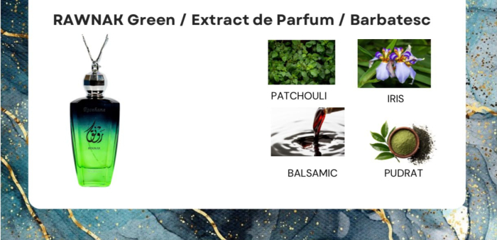 Rounak Green – Extract de parfum, Barbati, 160 ML – inspirat de Reflection by Amouage [4]