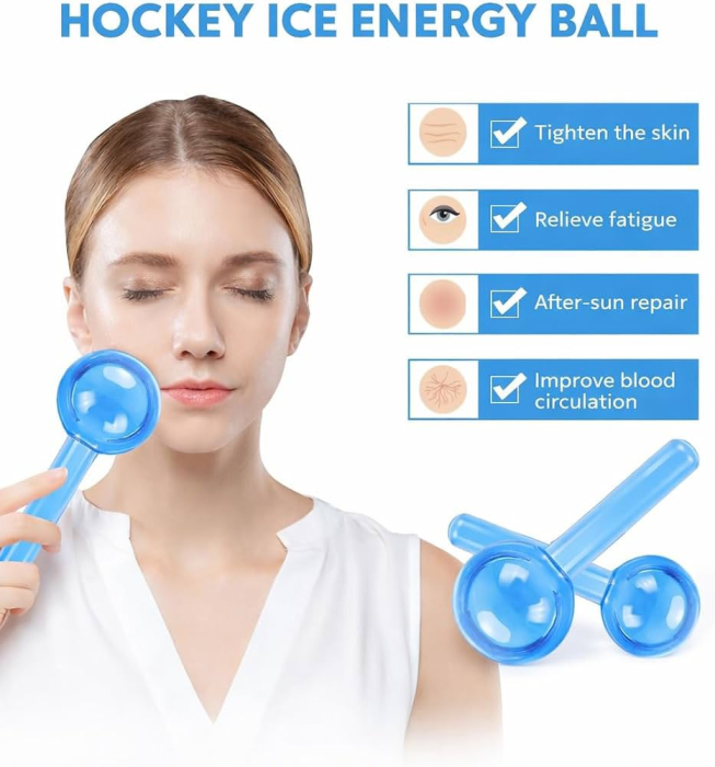 Set 2 Globuri de Gheață pentru Masaj Facial – Beauty Crystal Ball [4]